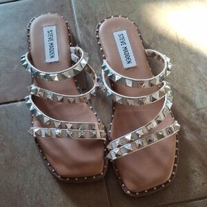 Steve Madden Metallic Studded Sandals